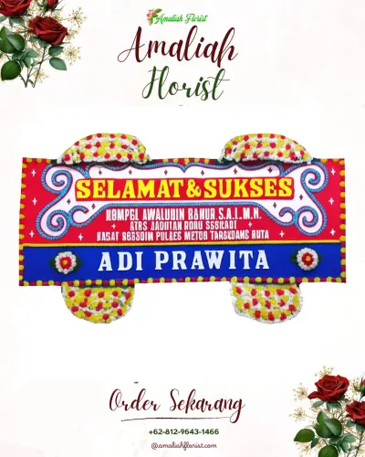 Karangan Bunga Ucapan Selamat di Lewirato